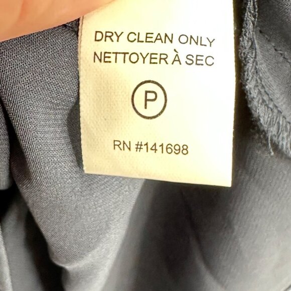 Ramy Brook Lylah Ruffle Hem Midi Dress XS Navy Blue Sleeveless Tie Waist - Picture 8 of 9